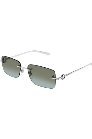 Gucci Uomo GG1703S 007 Occhiali da sole Metallo Marrone Squadrata