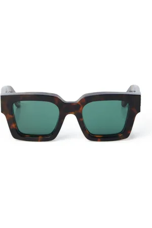 OFF-WHITE Unisex OERI008 Virgil 6455 green Occhiali da sole Acetato Verde Squadrata Normale