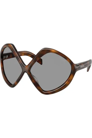 Prada Donna PR B21S 20D50Q Occhiali da sole Acetato Grigio Geometrica Normale