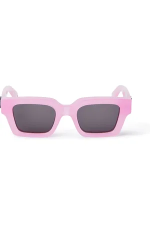 OFF-WHITE Unisex OERI008 Virgil 3007 pink dark grey Occhiali da sole Acetato Grigio Squadrata Normale