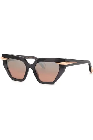 Roberto Cavalli Unisex SRC001M 705X Occhiali da sole Acetato Rosa Geometrica Normale Specchiato
