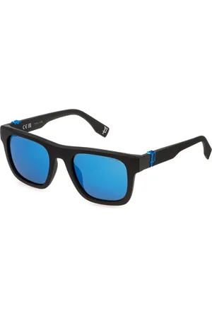 Police Uomo SPLQ79E BEYOND LITE 7 U28P Occhiali da sole Iniettato Fumo Squadrata Polarizzata