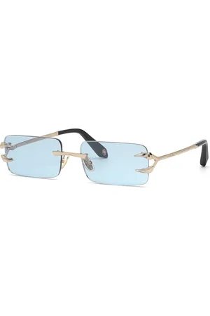 Roberto Cavalli Unisex SRC023 594C Occhiali da sole Metallo Blu Squadrata Fotocromatiche