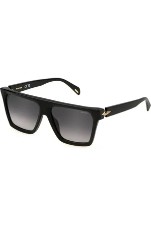 Police Donna SPLM01 PANTHER 2 700 Occhiali da sole Acetato Fumo Squadrata Normale Sfumato