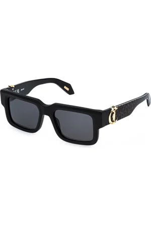 Roberto Cavalli Uomo SJC141V 703 Occhiali da sole Acetato Fumo Squadrata Normale