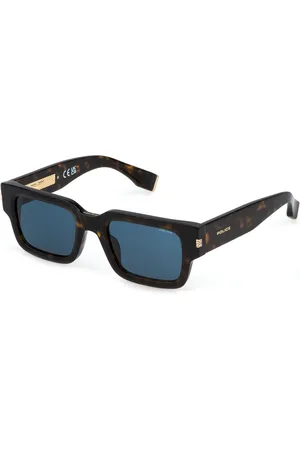 Police Uomo SPLP32 G.O.A.T. 1 722 Occhiali da sole Acetato Blu Squadrata Normale