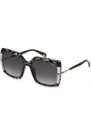 Police Donna SPLG23 MERMAID 3 06RT Occhiali da sole Acetato Grigio Squadrata Normale Sfumato