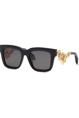 Roberto Cavalli Donna SRC041M 0700 Occhiali da sole Acetato Fumo Squadrata Normale