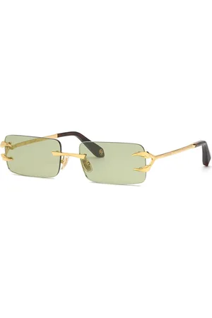Roberto Cavalli Donna SRC023 400C Occhiali da sole Metallo Verde Squadrata Fotocromatiche