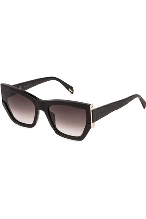 Police Donna SPLR22 SECRET 2 752 Occhiali da sole Acetato Marrone Cat Eye Normale Sfumato