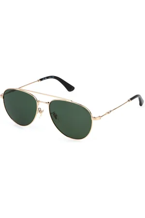 Police Uomo SPLP20 ORIGINS LITE 29 300 Occhiali da sole Metallo Verde Pilot Normale