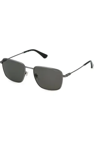Police Uomo SPLP26 OCTANE 11 509P Occhiali da sole Metallo Fumo Squadrata Polarizzata