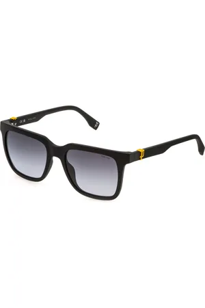 Police Uomo SPLN34N BEYOND LITE 6 0U28 Occhiali da sole Iniettato Fumo Squadrata Normale Sfumato