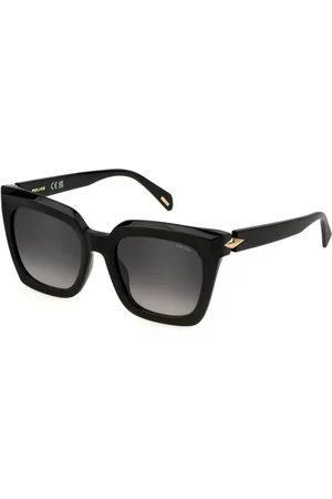 Police Donna SPLL99 PANTHER 1 0700 Occhiali da sole Acetato Fumo Squadrata Normale Sfumato