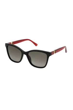 Nina Ricci Donna SNR357 0909 Occhiali da sole Acetato Marrone Squadrata Normale Sfumato