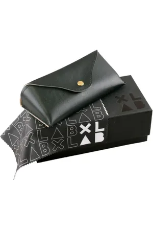 XLAB Unisex SAMAR Occhiali da sole Acetato Fumo Squadrata Polarizzata