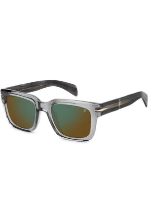 David beckham Uomo DB 7100/S KB7/MT Occhiali da sole Acetato Marrone Squadrata Normale Specchiato