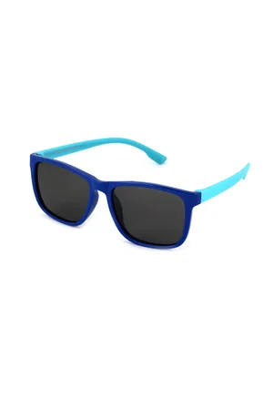 EXIT Bambino OCCH. SOLE BAMB. PLAST. S8224 C.28 -AZZURRO/FUMO *3P Occhiali da sole Plastica Grigio Avvolgente Polarizzata