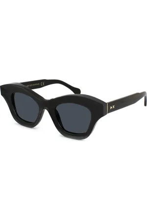 XLAB Donna SKIATHOS Occhiali da sole Acetato Fumo Squadrata Polarizzata