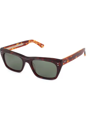 XLAB Unisex PENANG Occhiali da sole Acetato Verde G15 Squadrata Polarizzata