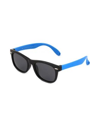 EXIT Bambino OCCH. SOLE BAMB. PLAST. S8196 C.18 LUC.- AZZURRO/FUMO *3P Occhiali da sole Plastica Grigio Rotonda Polarizzata