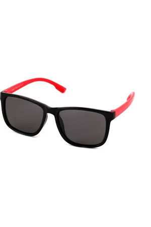 EXIT Bambino OCCH. SOLE BAMB. PLAST. S8224 C.14 LUC.-ROSSO/FUMO *3P Occhiali da sole Plastica Grigio Avvolgente Polarizzata