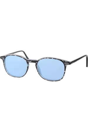 Italia Independent Unisex 5704 EYECARE Camo Black/Azzurro Occhiali da sole outlet Acetato Azzurro Rotonda Polarizzata