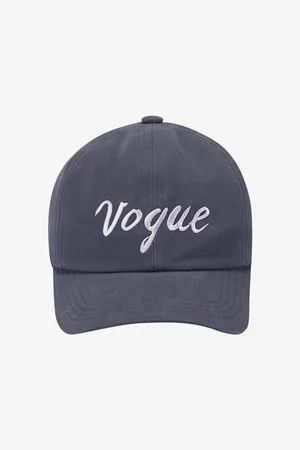 VOGUE Collection Cappellino VOGUE Icons grigio con logo ricamato bianco