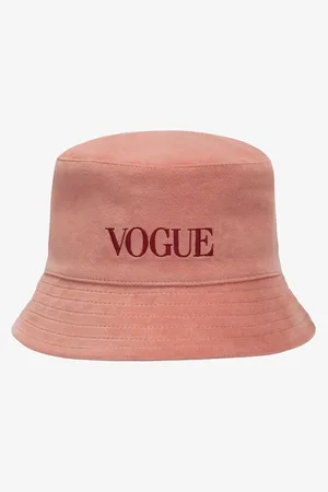 VOGUE Collection Cappello da pescatore VOGUE Handcraft Edition rosa antico con logo ricamato