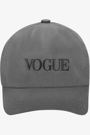 VOGUE Collection Cappellino VOGUE grigio fumo con logo ricamato