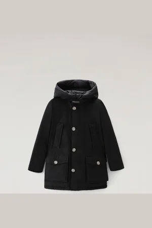 Woolrich Arctic Parka da bambino in Ramar Cloth Nero