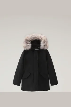 Woolrich Arctic Parka da bambina con pelliccia removibile Nero