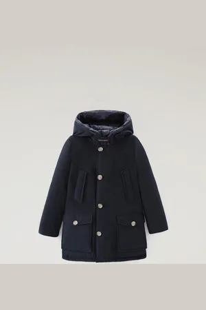 Woolrich Arctic Parka da bambino in Ramar Cloth Blu