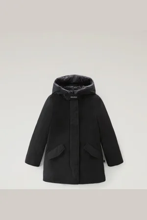 Woolrich Arctic Parka da bambina in Ramar Cloth Nero