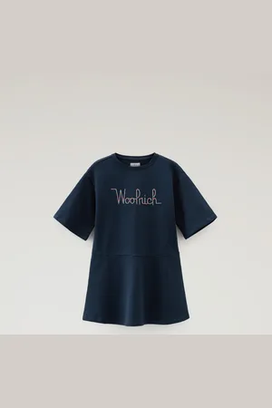 Woolrich Vestito Summer da bambina in felpa di cotone Blu