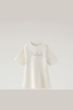 Woolrich Vestito Summer da bambina in felpa di cotone Bianco