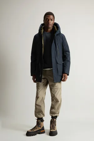 Woolrich Uomo Arctic Parka Evolution in Ramar Cloth Blu