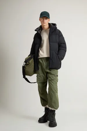 Woolrich Uomo Piumino Sierra Supreme in nylon elasticizzato Nero