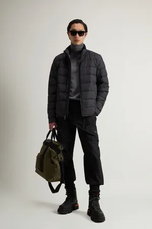 Woolrich Uomo Piumino leggero in microfibra Nero