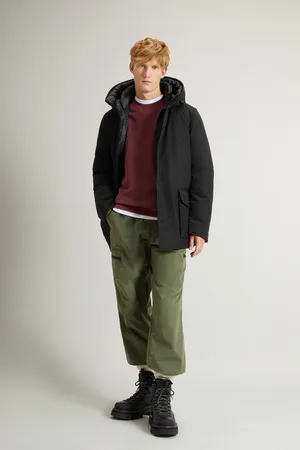 Woolrich Uomo Arctic Anorak in Ramar Cloth Nero