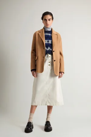 Woolrich Donna Blazer in pura lana vergine Beige