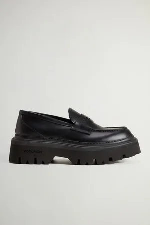 Woolrich Donna Mocassini in pelle Nero