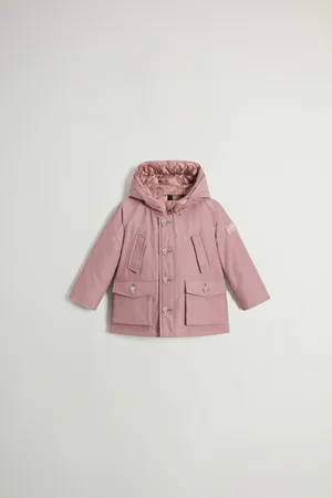 Woolrich Parka da neonati in Ramar Cloth Rosa
