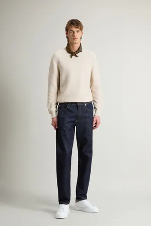 Woolrich Uomo Pantaloni in denim elasticizzato Blu