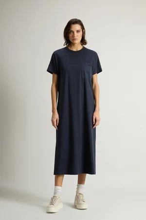 Woolrich Donna Vestito in puro cotone Blu