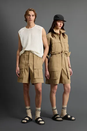 Woolrich Unisex Pantaloncini in tessuto tecnico a coste by Todd Snyder