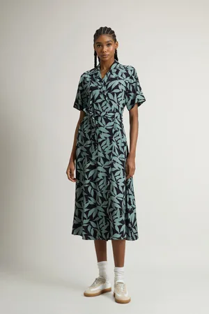 Woolrich Donna Vestito a portafoglio con motivo naturale Blu