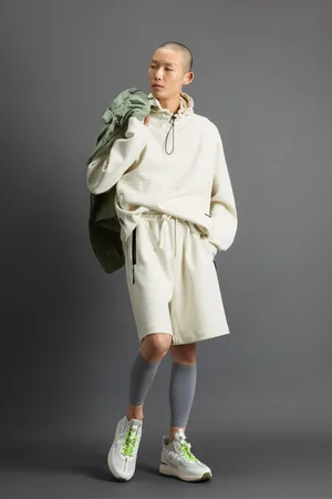 Woolrich Uomo Pantaloncini in misto cotone Interlock e nylon by Todd Snyder Bianco