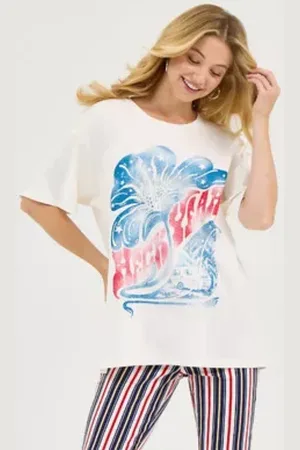 Wrangler Lainey Wilson Oversized Tee White