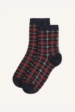 Yamamay Calze corte tartan in maglia Mix & Match